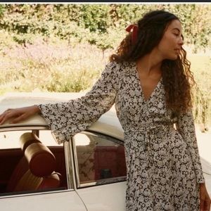 DOEN “Augusta Dress” wrap dress SMALL